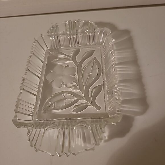 Vintage Cyrstal Relish Tray and Server - Picture 3 of 8